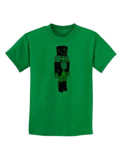 Festive Nutcracker - No Text Childrens T-Shirt-Childrens T-Shirt-TooLoud-Kelly-Green-X-Small-Davson Sales