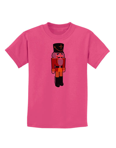 Festive Nutcracker - No Text Childrens T-Shirt-Childrens T-Shirt-TooLoud-Sangria-X-Small-Davson Sales