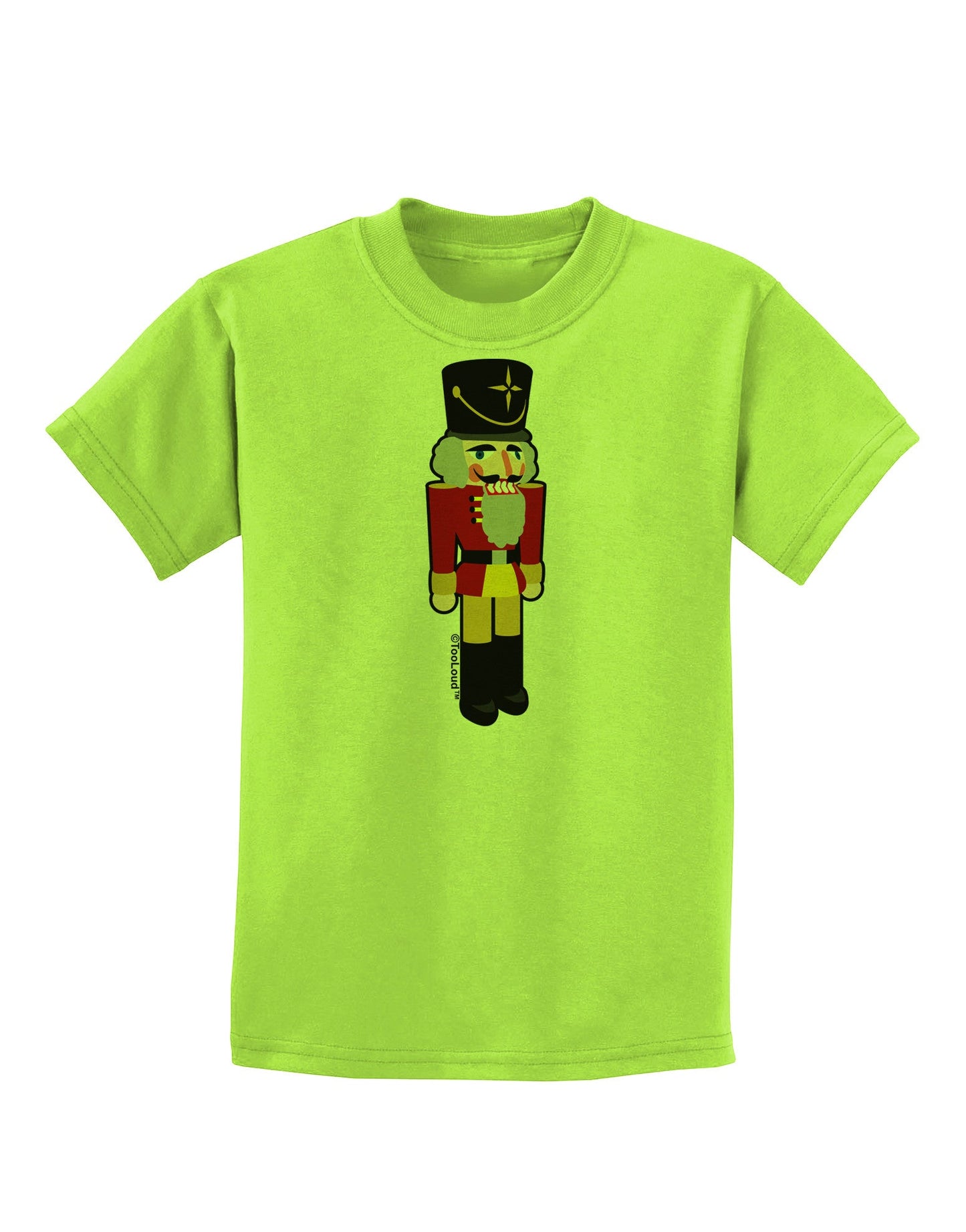 Festive Nutcracker - No Text Childrens T-Shirt-Childrens T-Shirt-TooLoud-Lime-Green-X-Small-Davson Sales