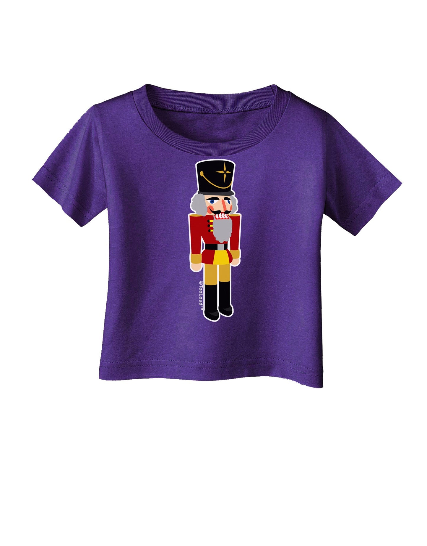 Festive Nutcracker - No Text Infant T-Shirt Dark by-Infant T-Shirt-TooLoud-Purple-06-Months-Davson Sales