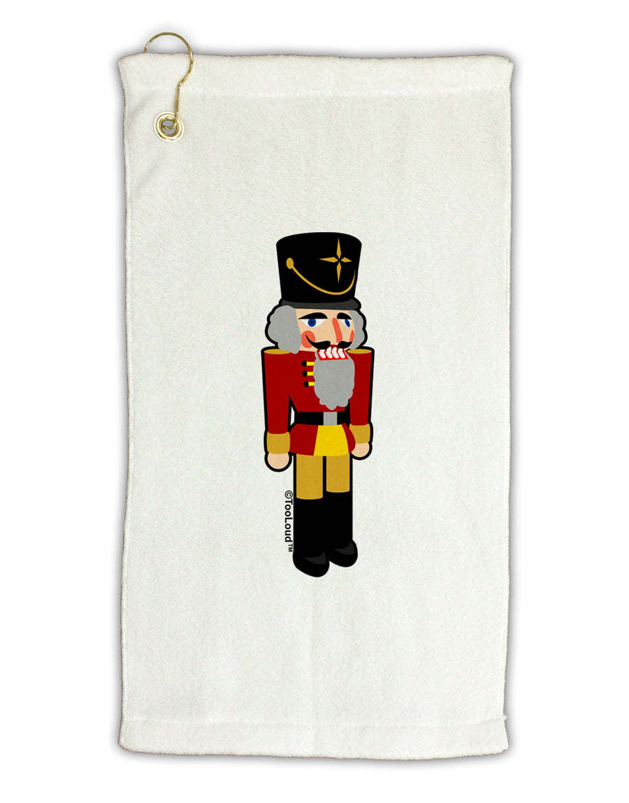 Festive Nutcracker - No Text Micro Terry Gromet Golf Towel 16 x 25 inch by TooLoud-Golf Towel-TooLoud-White-Davson Sales