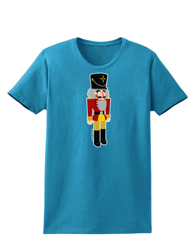 Festive Nutcracker - No Text Womens Dark T-Shirt-TooLoud-Turquoise-X-Small-Davson Sales