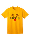 Festive Reindeer-themed Matching Family Christmas Collection - Little Adult T-Shirt by TooLoud-Mens T-shirts-TooLoud-Gold-Small-Davson Sales