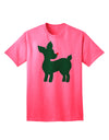 Festive Rudolph Christmas Adult T-Shirt in Attractive Red and Green by TooLoud-Mens T-shirts-TooLoud-Neon-Pink-Small-Davson Sales