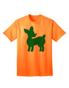 Festive Rudolph Christmas Adult T-Shirt in Attractive Red and Green by TooLoud-Mens T-shirts-TooLoud-Neon-Orange-Small-Davson Sales