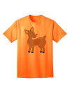 Festive Rudolph the Reindeer - Christmas Adult T-Shirt by TooLoud-Mens T-shirts-TooLoud-Neon-Orange-Small-Davson Sales