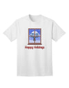 Festive Season Adult T-Shirt - Frosty Window Design-Mens T-shirts-TooLoud-White-Small-Davson Sales