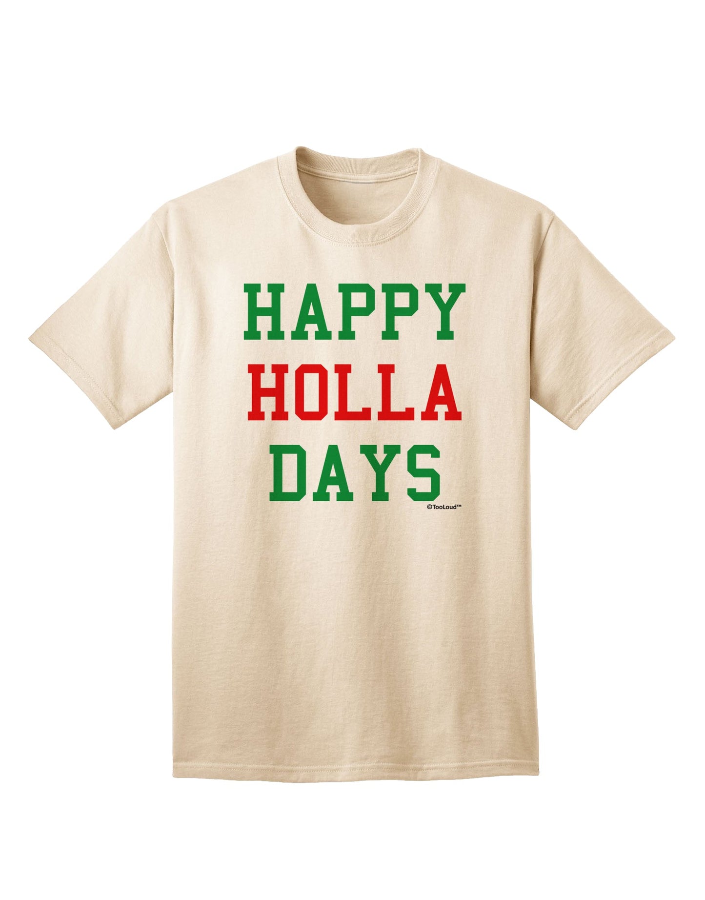 Festive Season Delight: Red and Green Adult T-Shirt by TooLoud-Mens T-shirts-TooLoud-Natural-Small-Davson Sales