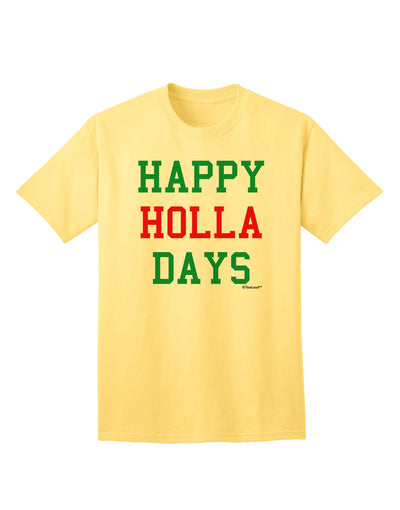 Festive Season Delight: Red and Green Adult T-Shirt by TooLoud-Mens T-shirts-TooLoud-Yellow-Small-Davson Sales