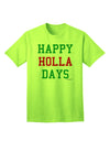 Festive Season Delight: Red and Green Adult T-Shirt by TooLoud-Mens T-shirts-TooLoud-Neon-Green-Small-Davson Sales