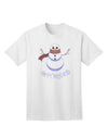 Festive Snowman Adult T-Shirt for Joyful Holiday Celebrations-Mens T-shirts-TooLoud-White-Small-Davson Sales