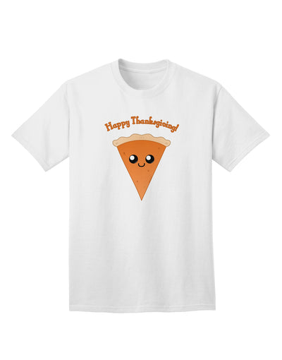 Festive Thanksgiving Adult T-Shirt - Adorable Pie Slice Design-Mens T-shirts-TooLoud-White-Small-Davson Sales