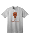 Festive Thanksgiving Adult T-Shirt featuring Adorable Turkey Leg-Mens T-shirts-TooLoud-AshGray-Small-Davson Sales