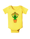 Fiesta Cactus Baby Romper Bodysuit-Baby Romper-TooLoud-Yellow-06-Months-Davson Sales