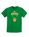 Fiesta Cactus Childrens Dark T-Shirt-Childrens T-Shirt-TooLoud-Kelly-Green-X-Small-Davson Sales