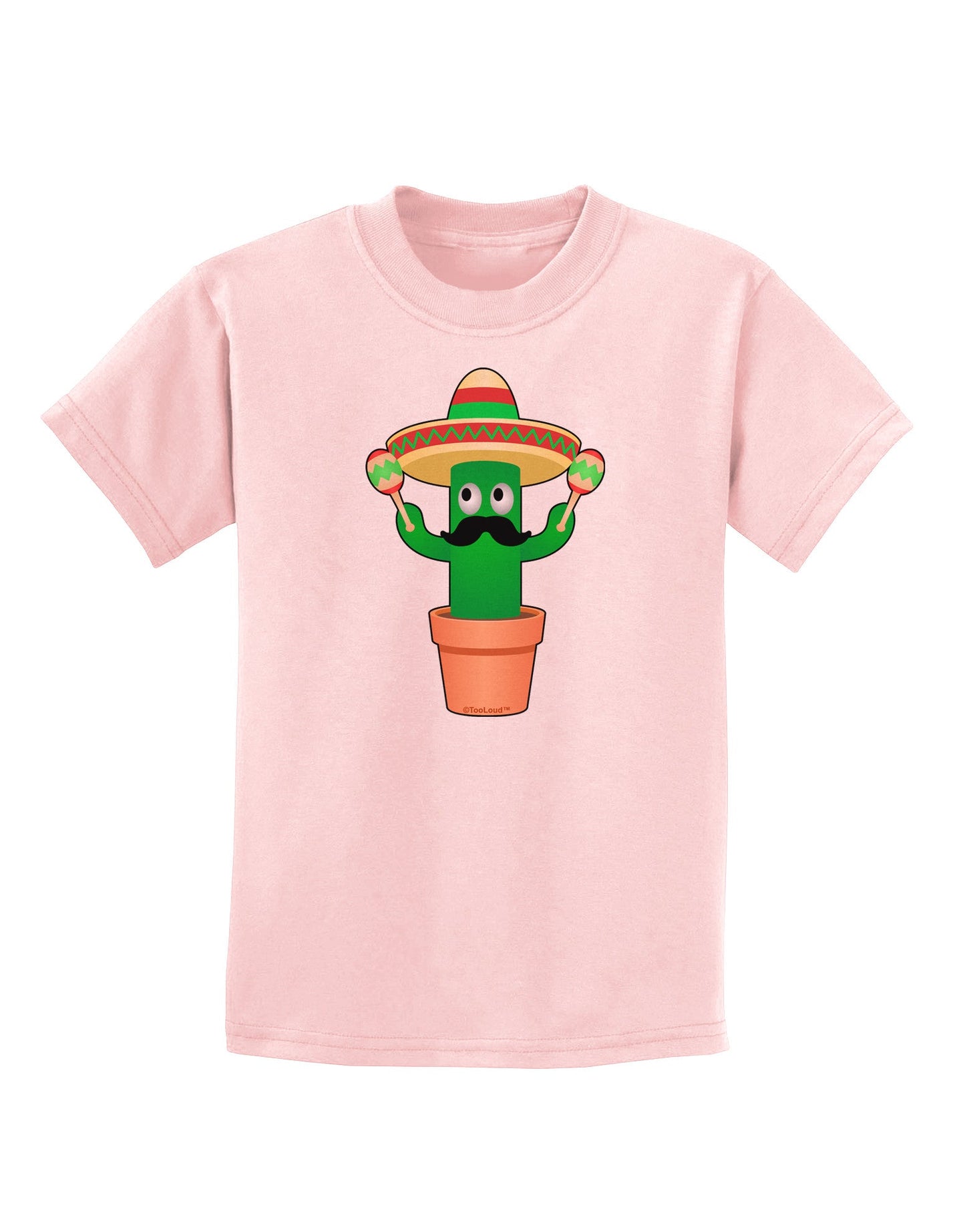 Fiesta Cactus Childrens T-Shirt-Childrens T-Shirt-TooLoud-PalePink-X-Small-Davson Sales