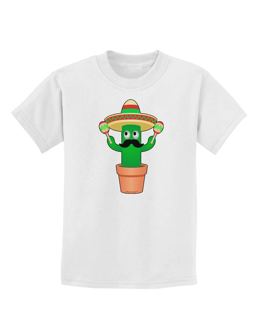Fiesta Cactus Childrens T-Shirt-Childrens T-Shirt-TooLoud-White-X-Small-Davson Sales