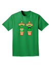 Fiesta Cactus Couple Adult Dark T-Shirt-Mens T-Shirt-TooLoud-Kelly-Green-Small-Davson Sales