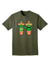 Fiesta Cactus Couple Adult Dark T-Shirt-Mens T-Shirt-TooLoud-Military-Green-Small-Davson Sales