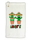 Fiesta Cactus Couple Amor Micro Terry Gromet Golf Towel 16 x 25 inch by TooLoud-Golf Towel-TooLoud-White-Davson Sales