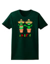 Fiesta Cactus Couple Amor Womens Dark T-Shirt-TooLoud-Forest-Green-Small-Davson Sales