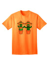 Fiesta Cactus Couple: Premium Adult T-Shirt Collection-Mens T-shirts-TooLoud-Neon-Orange-Small-Davson Sales