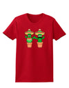 Fiesta Cactus Couple Womens Dark T-Shirt-TooLoud-Red-X-Small-Davson Sales