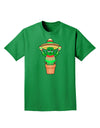 Fiesta Cactus Poncho Adult Dark T-Shirt-Mens T-Shirt-TooLoud-Kelly-Green-Small-Davson Sales