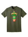 Fiesta Cactus Poncho Adult Dark T-Shirt-Mens T-Shirt-TooLoud-Military-Green-Small-Davson Sales