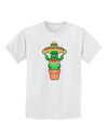 Fiesta Cactus Poncho Childrens T-Shirt-Childrens T-Shirt-TooLoud-White-X-Small-Davson Sales