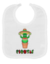 Fiesta Cactus Poncho Text Baby Bib