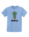 Fiesta Cactus Poncho Text Childrens T-Shirt-Childrens T-Shirt-TooLoud-Light-Blue-X-Small-Davson Sales