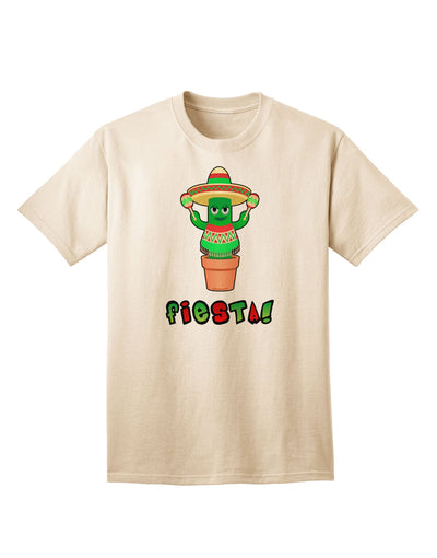 Fiesta Cactus Poncho Text Premium Adult T-Shirt - Ecommerce Exclusive-Mens T-shirts-TooLoud-Natural-Small-Davson Sales