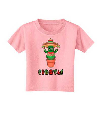 Fiesta Cactus Poncho Text Toddler T-Shirt-Toddler T-Shirt-TooLoud-Candy-Pink-2T-Davson Sales