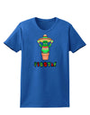 Fiesta Cactus Poncho Text Womens Dark T-Shirt-TooLoud-Royal-Blue-X-Small-Davson Sales