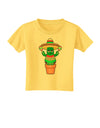 Fiesta Cactus Poncho Toddler T-Shirt-Toddler T-Shirt-TooLoud-Yellow-2T-Davson Sales