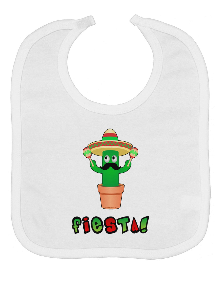 Fiesta Cactus Text Baby Bib