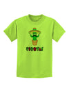 Fiesta Cactus Text Childrens T-Shirt-Childrens T-Shirt-TooLoud-Lime-Green-X-Small-Davson Sales