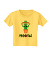 Fiesta Cactus Text Toddler T-Shirt-Toddler T-Shirt-TooLoud-Yellow-2T-Davson Sales