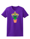 Fiesta Cactus Womens Dark T-Shirt-TooLoud-Purple-X-Small-Davson Sales