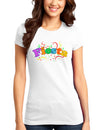 Fiesta! Juniors T-Shirt-Womens Juniors T-Shirt-TooLoud-White-Small-Davson Sales