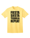 Fiesta Siesta Tequila Repeat Adult T-Shirt - A Vibrant Addition to Your Wardrobe, Crafted by TooLoud-Mens T-shirts-TooLoud-Yellow-Small-Davson Sales