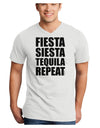 Fiesta Siesta Tequila Repeat Adult V-Neck T-shirt by TooLoud-Mens V-Neck T-Shirt-TooLoud-White-Small-Davson Sales