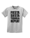 Fiesta Siesta Tequila Repeat Childrens T-Shirt by TooLoud-Childrens T-Shirt-TooLoud-AshGray-X-Small-Davson Sales