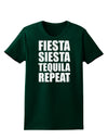 Fiesta Siesta Tequila Repeat Womens Dark T-Shirt by TooLoud-Womens T-Shirt-TooLoud-Forest-Green-Small-Davson Sales