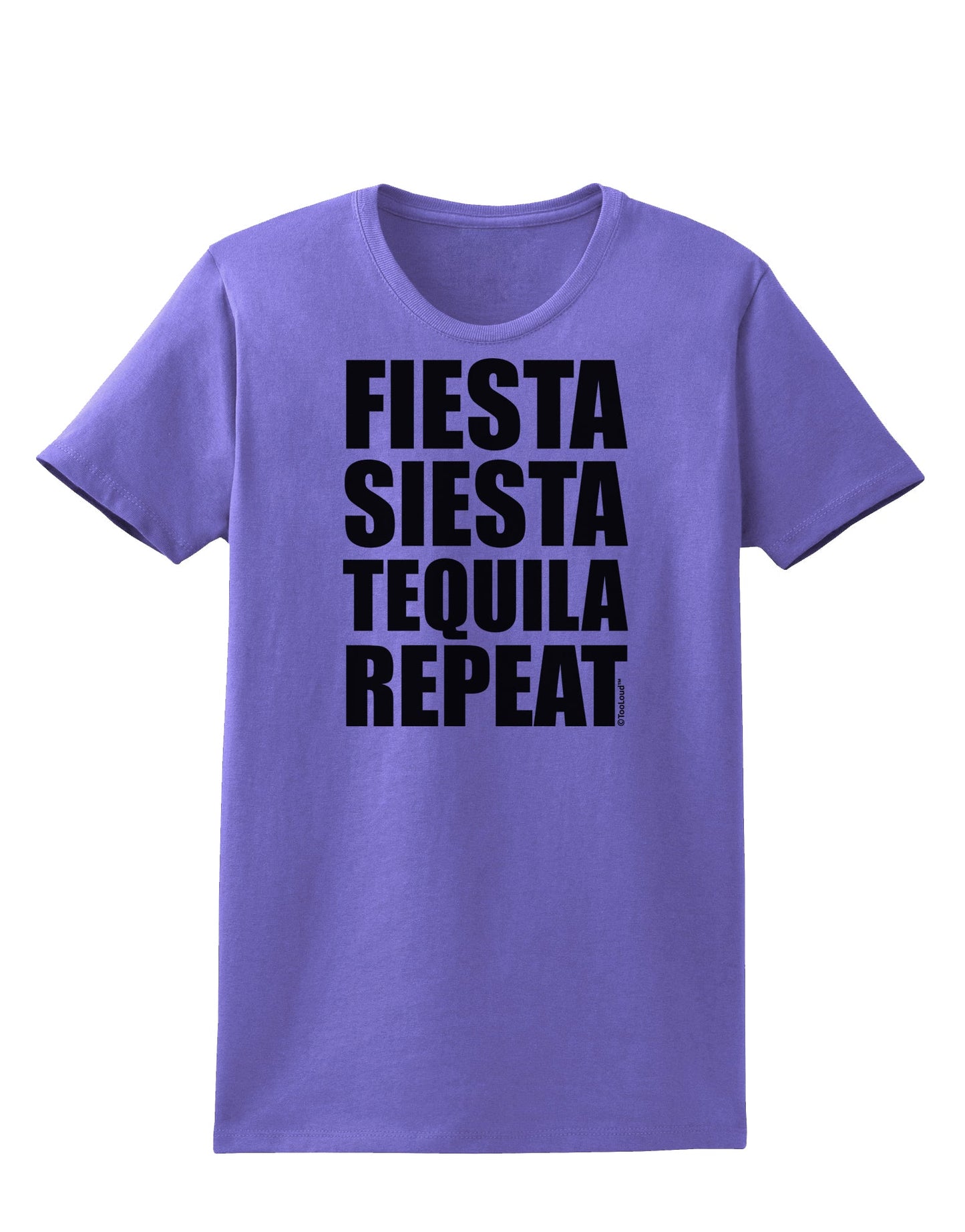 Fiesta Siesta Tequila Repeat Womens T-Shirt by TooLoud-Womens T-Shirt-TooLoud-Violet-X-Small-Davson Sales