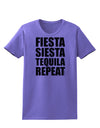 Fiesta Siesta Tequila Repeat Womens T-Shirt by TooLoud-Womens T-Shirt-TooLoud-Violet-X-Small-Davson Sales