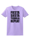 Fiesta Siesta Tequila Repeat Womens T-Shirt by TooLoud-Womens T-Shirt-TooLoud-Lavender-X-Small-Davson Sales