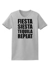 Fiesta Siesta Tequila Repeat Womens T-Shirt by TooLoud-Womens T-Shirt-TooLoud-AshGray-X-Small-Davson Sales