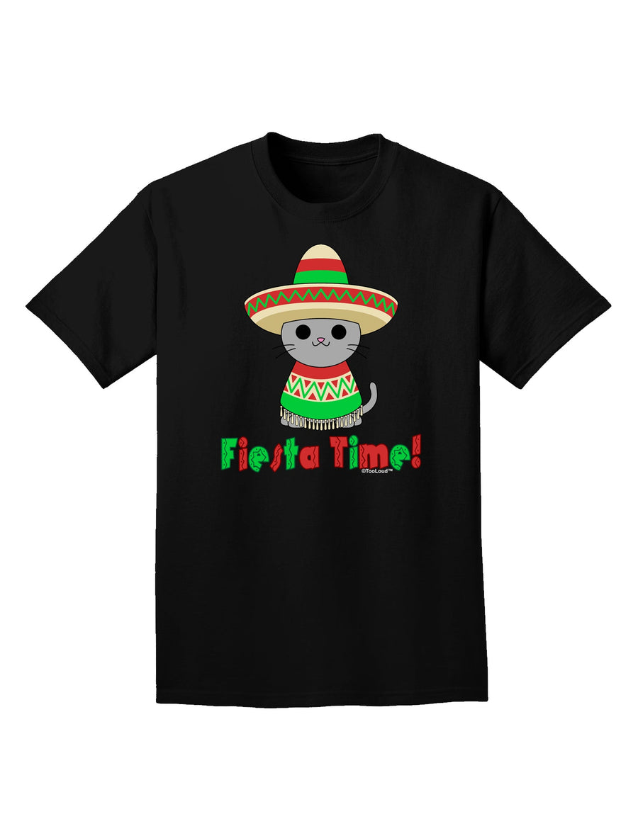 Fiesta Time - Cute Sombrero Cat Adult Dark T-Shirt by TooLoud-Mens T-Shirt-TooLoud-Purple-Small-Davson Sales